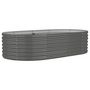 Voir la diapositive 2 : VIDAXL Lit sureleve de jardin Acier enduit de poudre 152x80x36 cm gris
