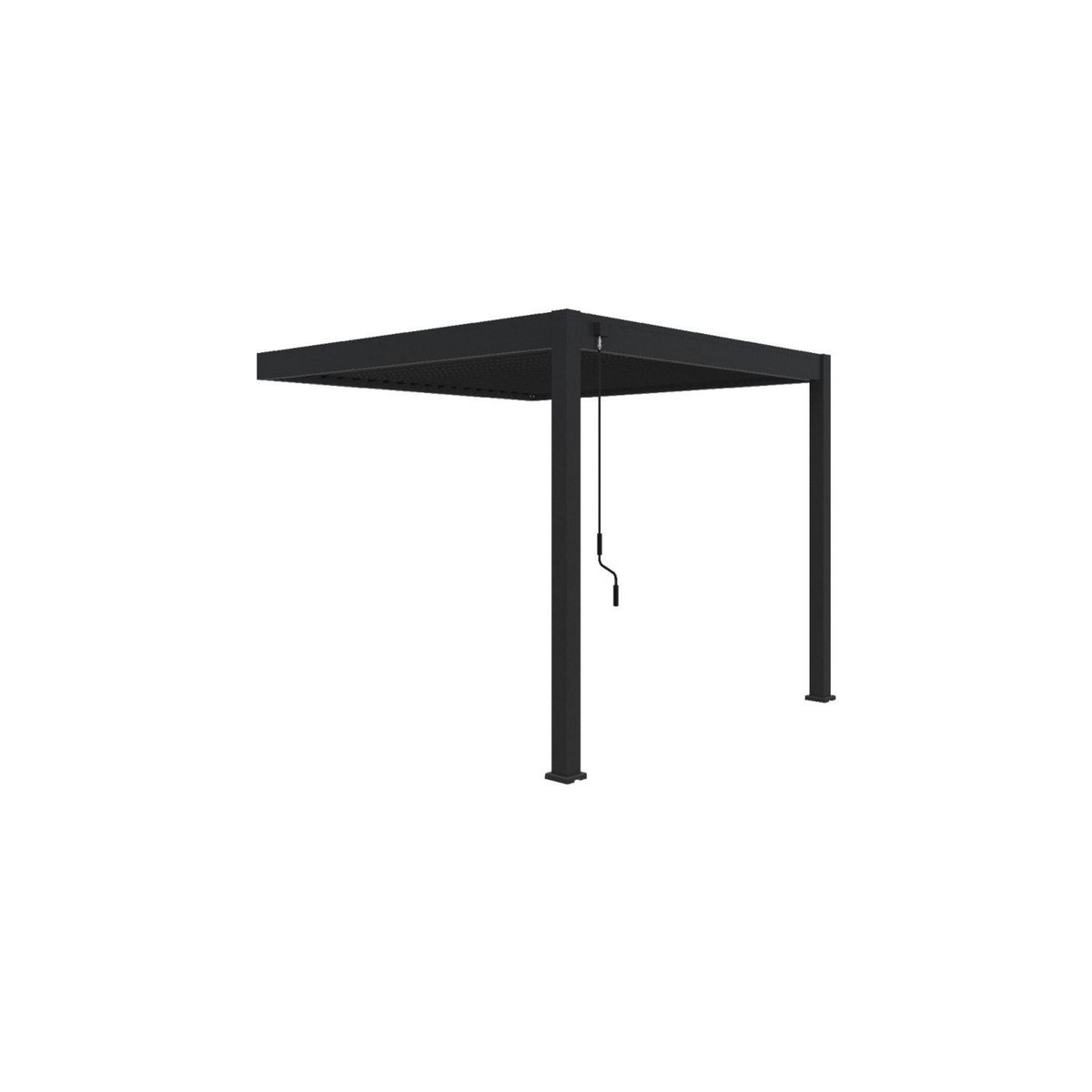 Pergola Bioclimatique adossée 3x3 m - Anthracite - VS OmBREA®