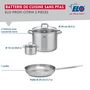Voir la diapositive 2 : ELO Ensemble de 1 Poêle de cuisson 24 cm et 2 faitouts 12 et 26 cm Elo Profi Citrin