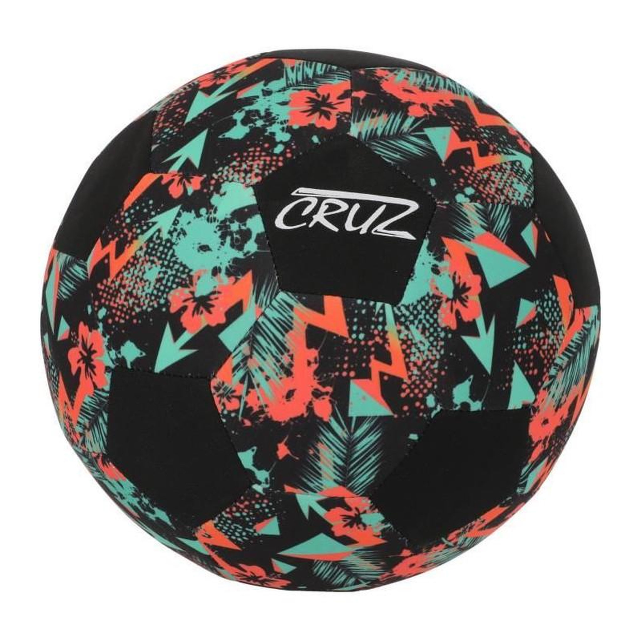 Voir la diapositive 1 : CRUZ Ballon de football - CRUZ - Néoprene - Taille 5 - Léger et idéal pour la plage
