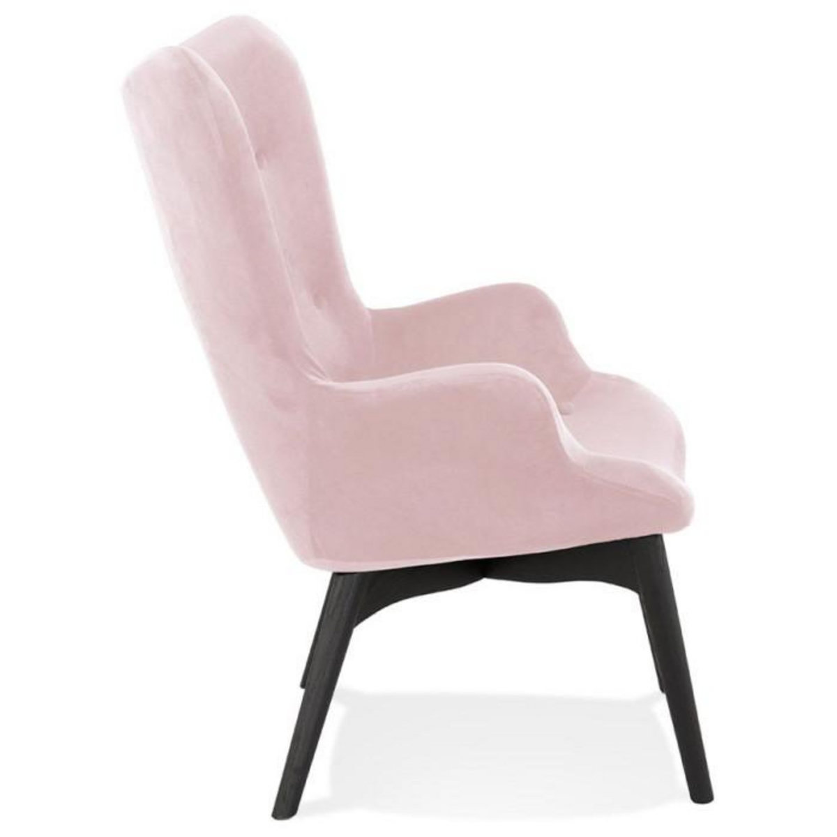 Paris Prix Fauteuil Design en Velours  Mapelo  93cm Rose