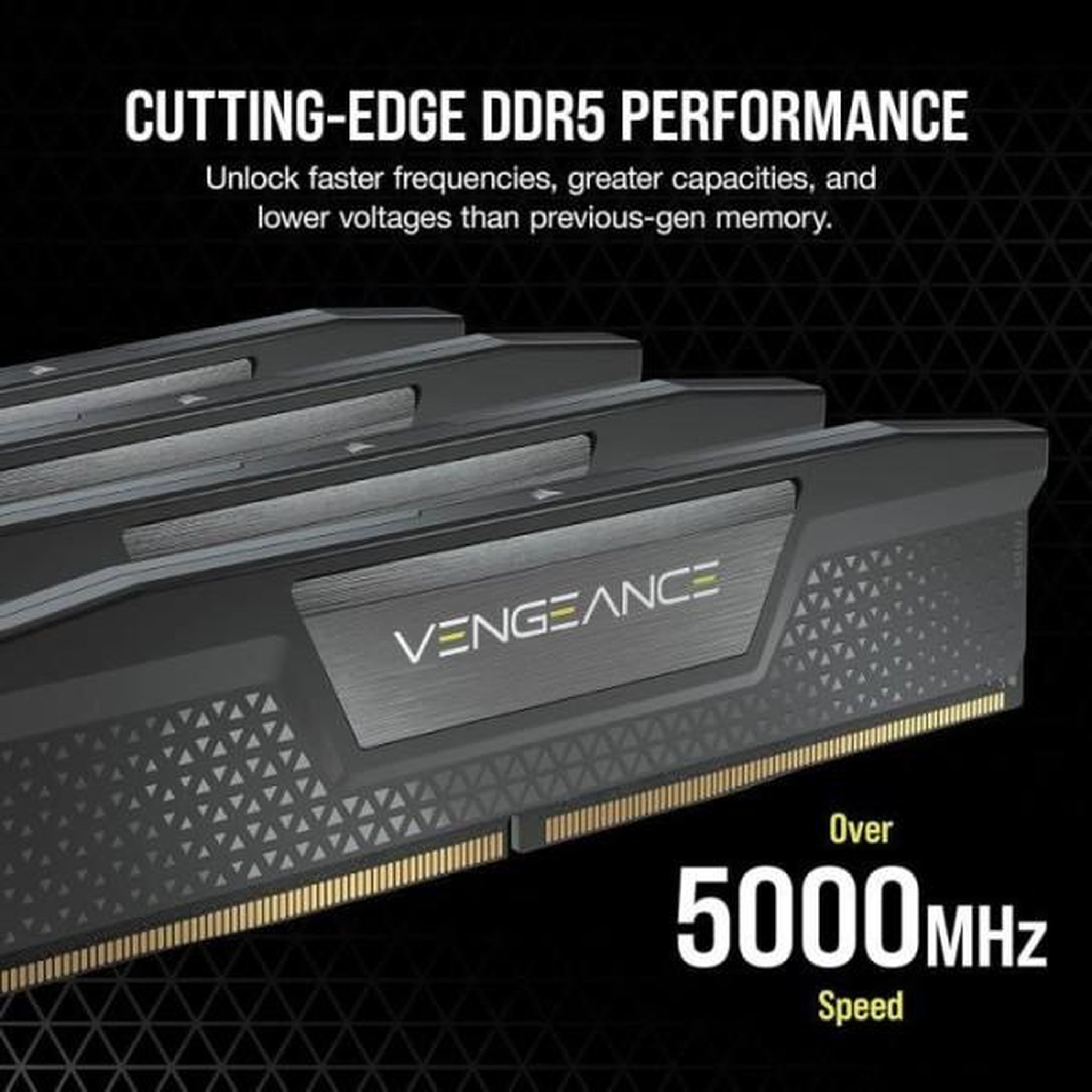 Voir la diapositive 3 : Corsair Mémoire RAM - CORSAIR - CMK64GX5M2B5600C40 - VENGEANCE - DDR5 - 64Go 2x32Go DIMM - 5600MT/s - CL 40 - 1.25V