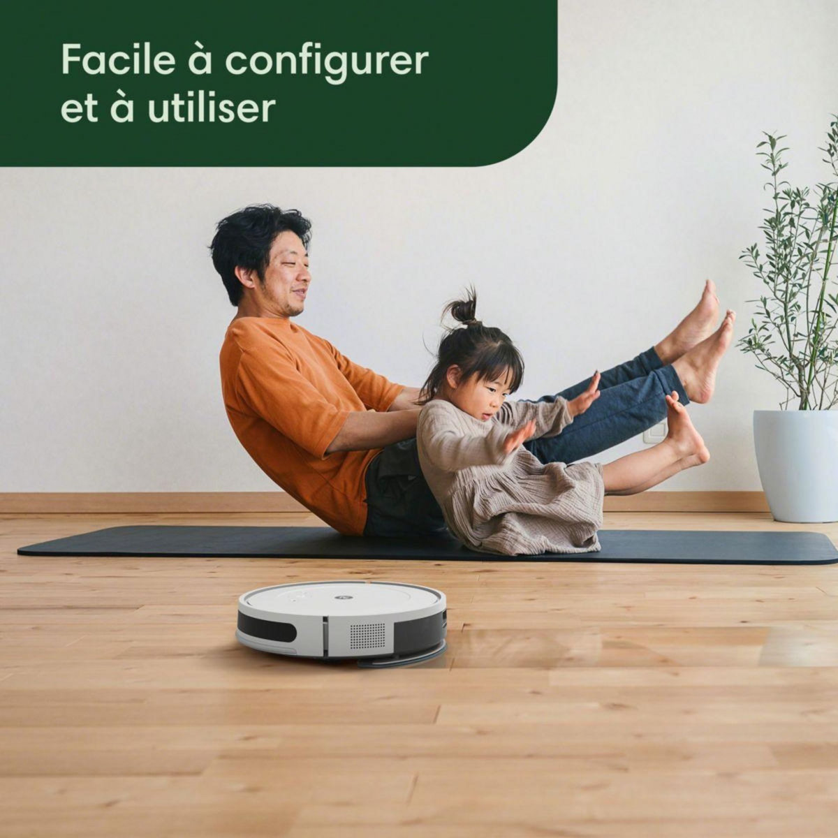 IROBOT Robot Aspirateur Laveur Roomba Combo Essential Y011240 blanc