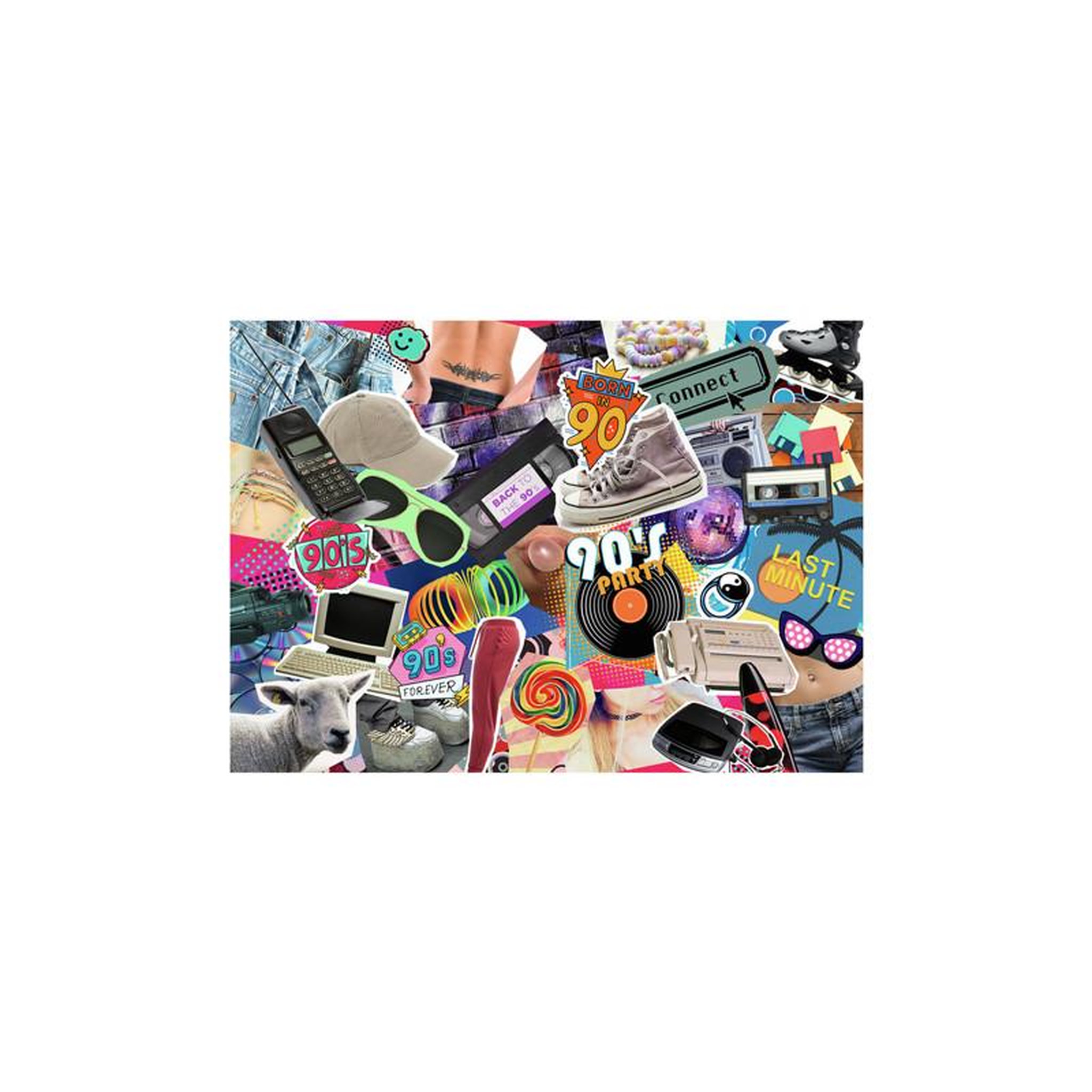 Voir la diapositive 2 : RAVENSBURGER Ravensburger - Jigsaw Puzzle The 90s, 1000 pcs. 120006190