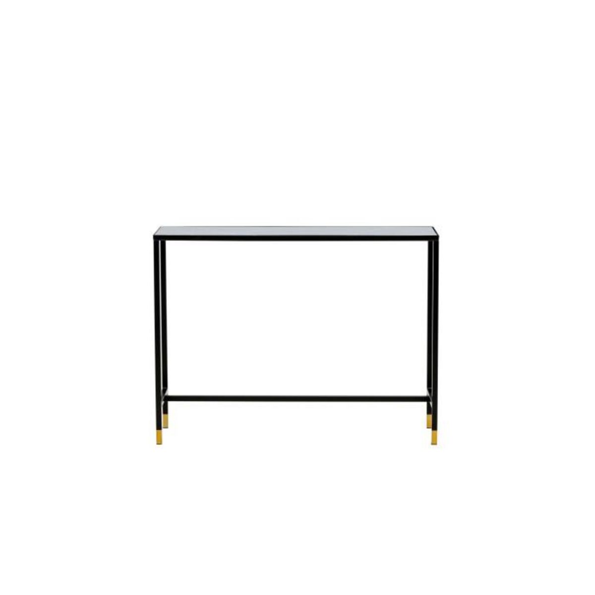 Paris Prix Console Design en Verre  Dipp  100cm Noir