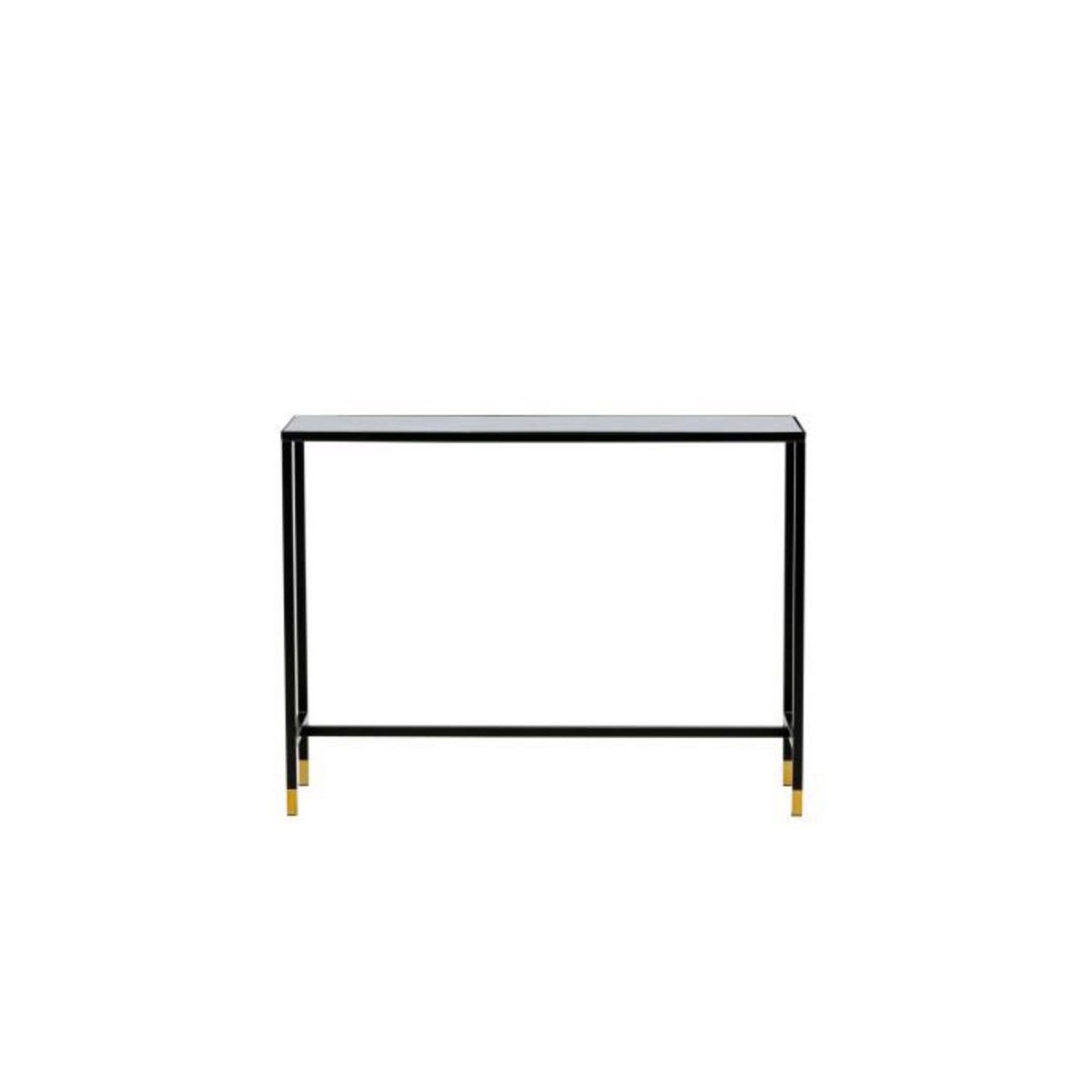 Paris Prix Console Design en Verre  Dipp  100cm Noir