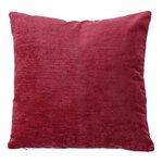 Paris Prix Coussin Déco en Velours  Velvet  40x40cm Grenat