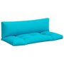 Voir la diapositive 2 : VIDAXL Coussins de palette lot de 2 turquoise tissu Oxford