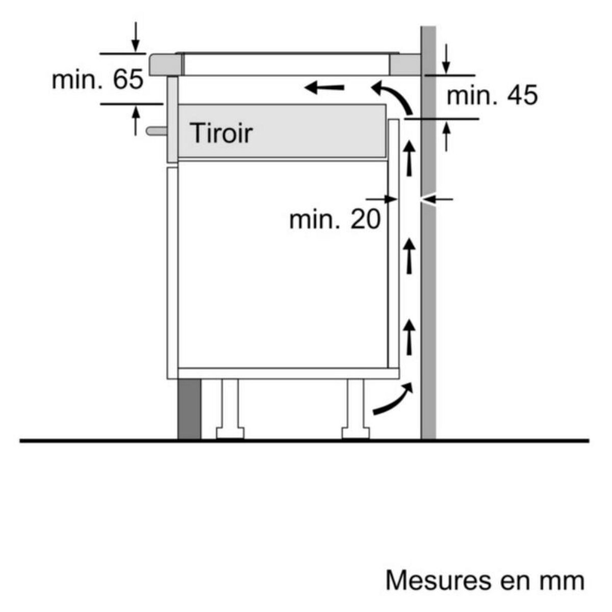 BOSCH Table de cuisson induction 60cm 4 feux 7400w noir - PVQ611BB6E