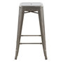 Voir la diapositive 3 : Rendez vous déco Lot de 2 tabourets pour îlot central 66 cm en métal chrome brillant-Indus