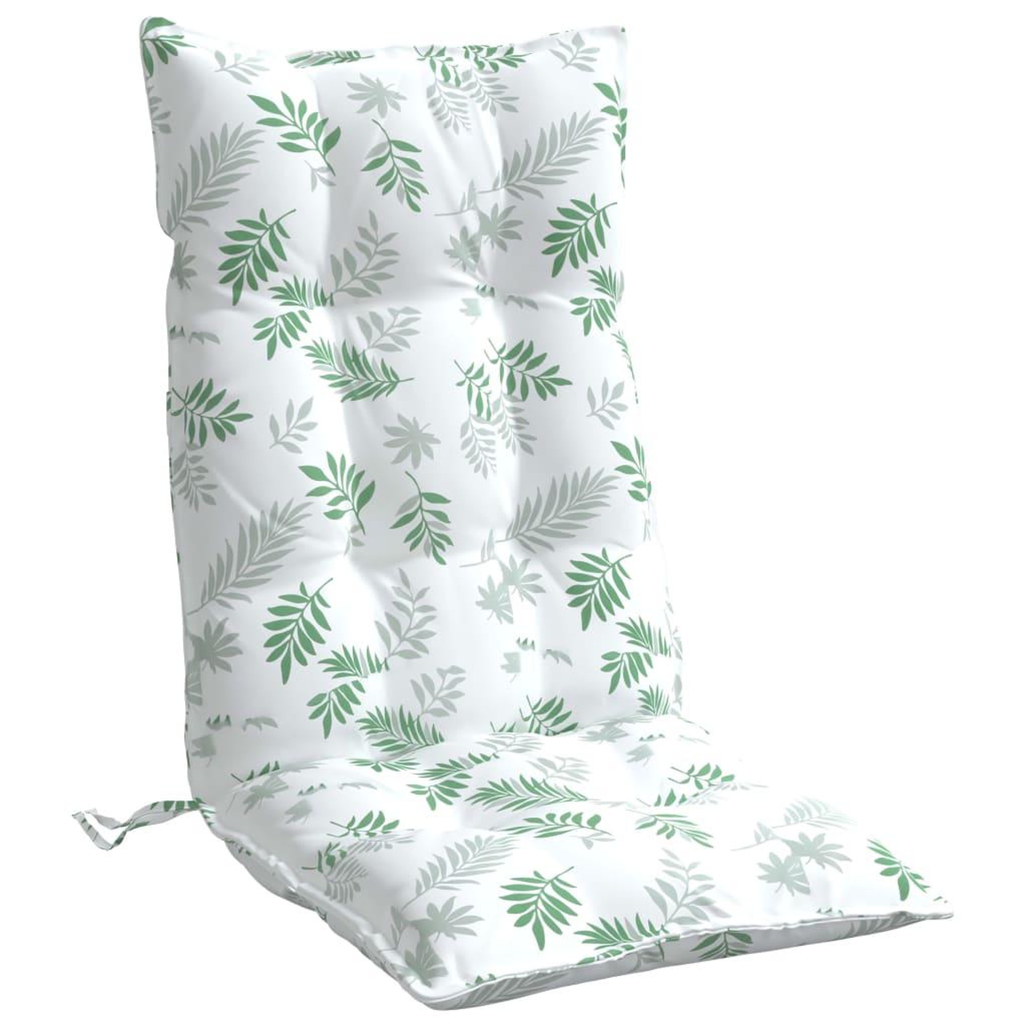 Voir la diapositive 5 : VIDAXL Coussins de chaise a dossier haut lot de 4 modele de feuille