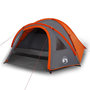 Voir la diapositive 2 : VIDAXL Tente de camping a dome 4 personnes orange impermeable