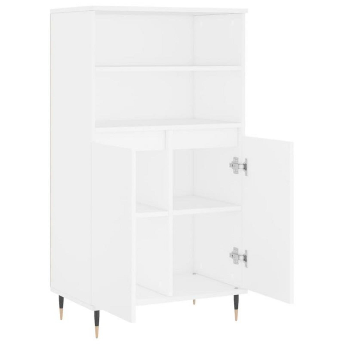 VIDAXL Buffet haut Blanc 60x36x110 cm Bois d ingénierie