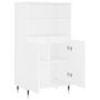 Voir la diapositive 5 : VIDAXL Buffet haut Blanc 60x36x110 cm Bois d ingénierie