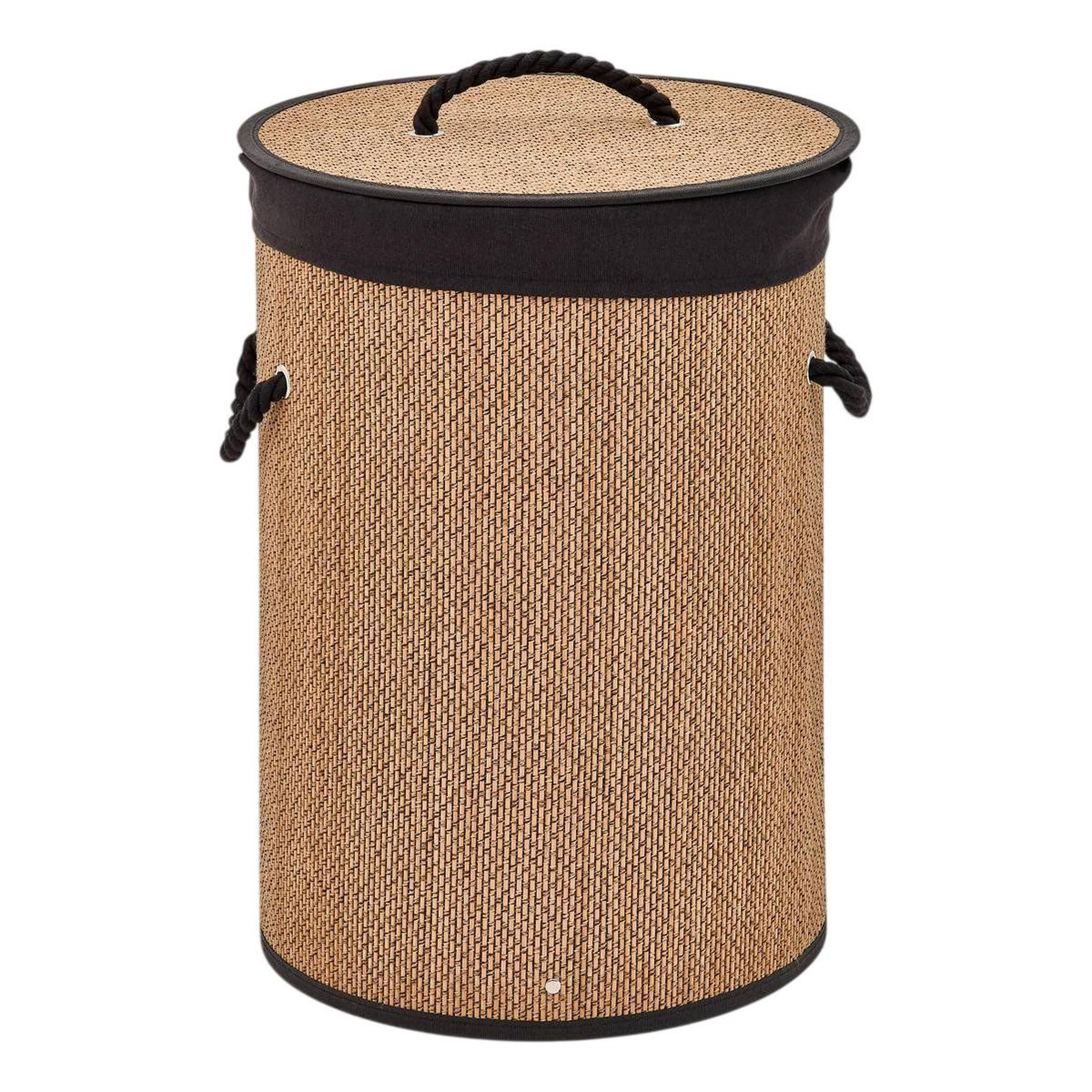 FIVE Panier à linge en bambou  stemy  48l noir