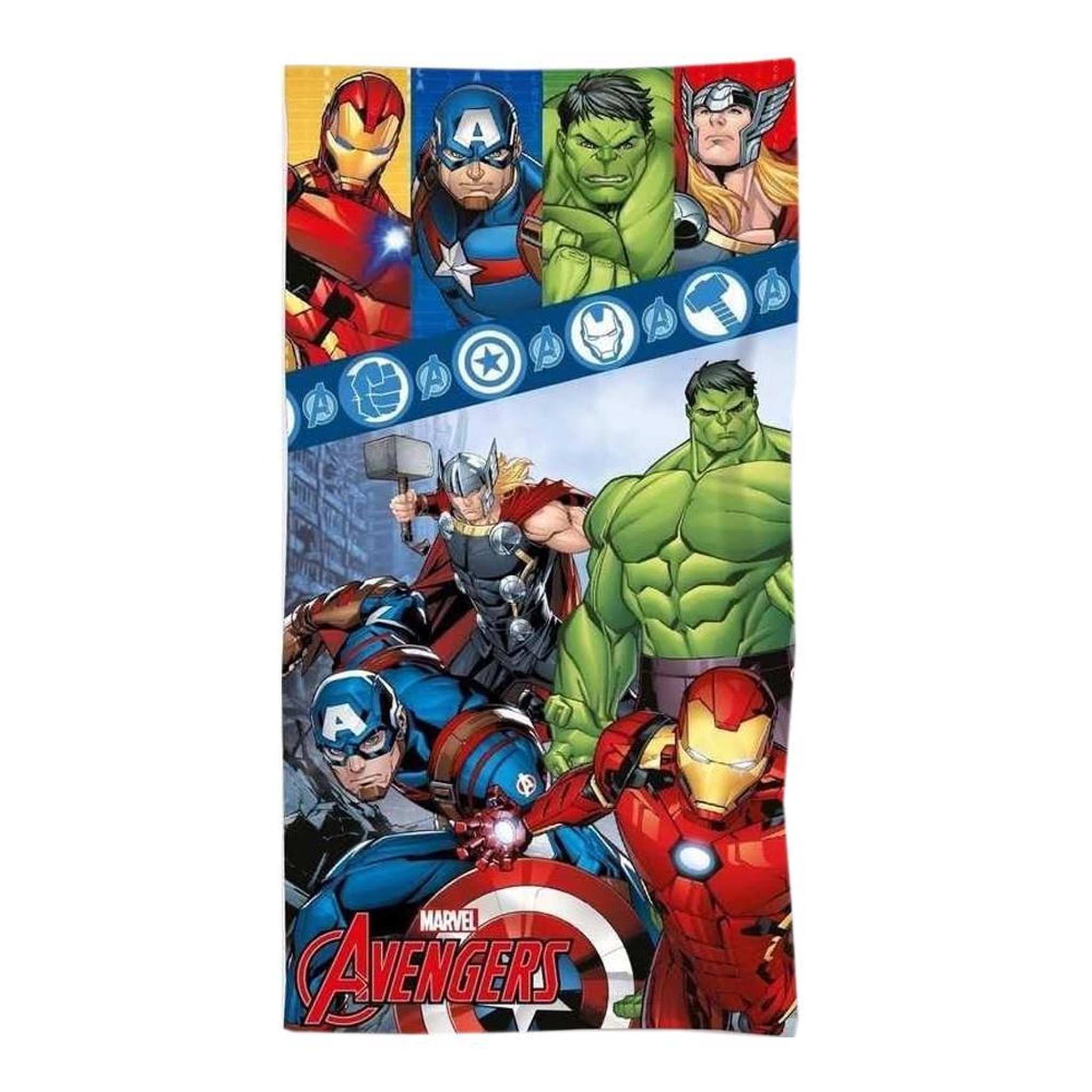 SPORTZONE Serviette Bleu/Jaune/Rouge Garçon Sport Zone Avengers