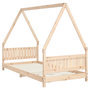 Voir la diapositive 3 : VIDAXL Cadre de lit pour enfant 90x190 cm Bois de pin massif