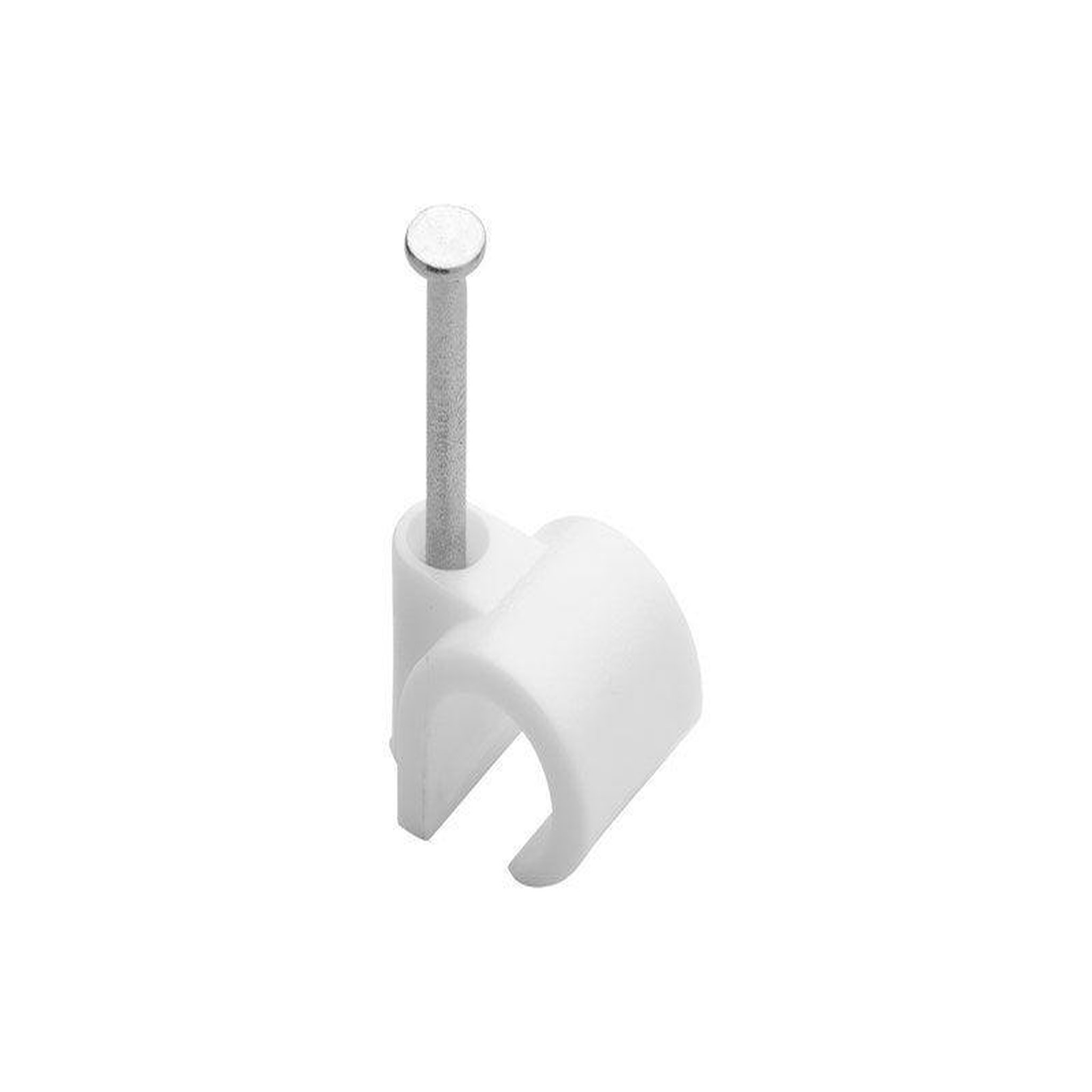 CENTRALE BRICO Sachet de 50 attache-fils, Diam. De 8 à 12 mm, L.14 mm, blanc