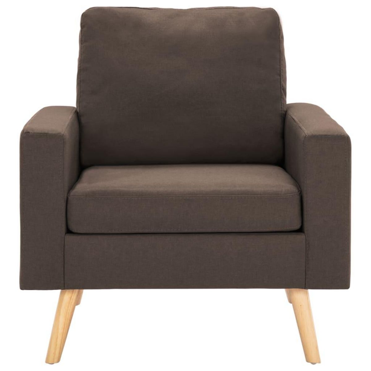 VIDAXL Fauteuil marron tissu