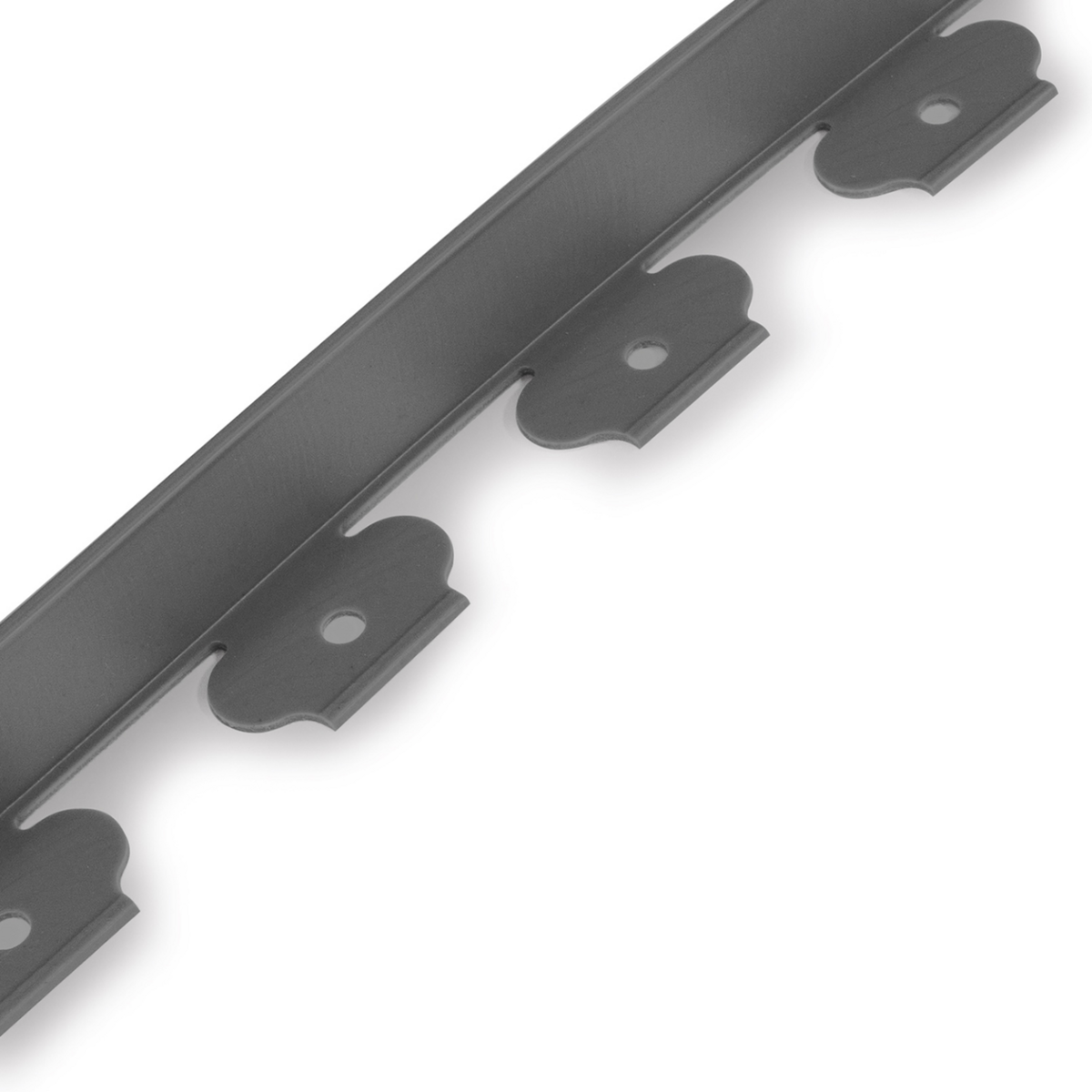 ID MARKET Bordurette de jardin flexible 10 M gris anthracite hauteur 5 CM + 30 piquets