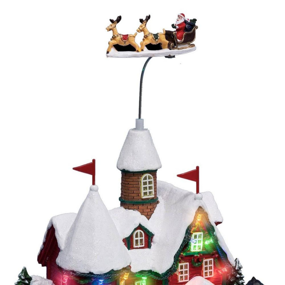 ATMOSPHERA Village de Noël Maison du Père Noël 22 LED