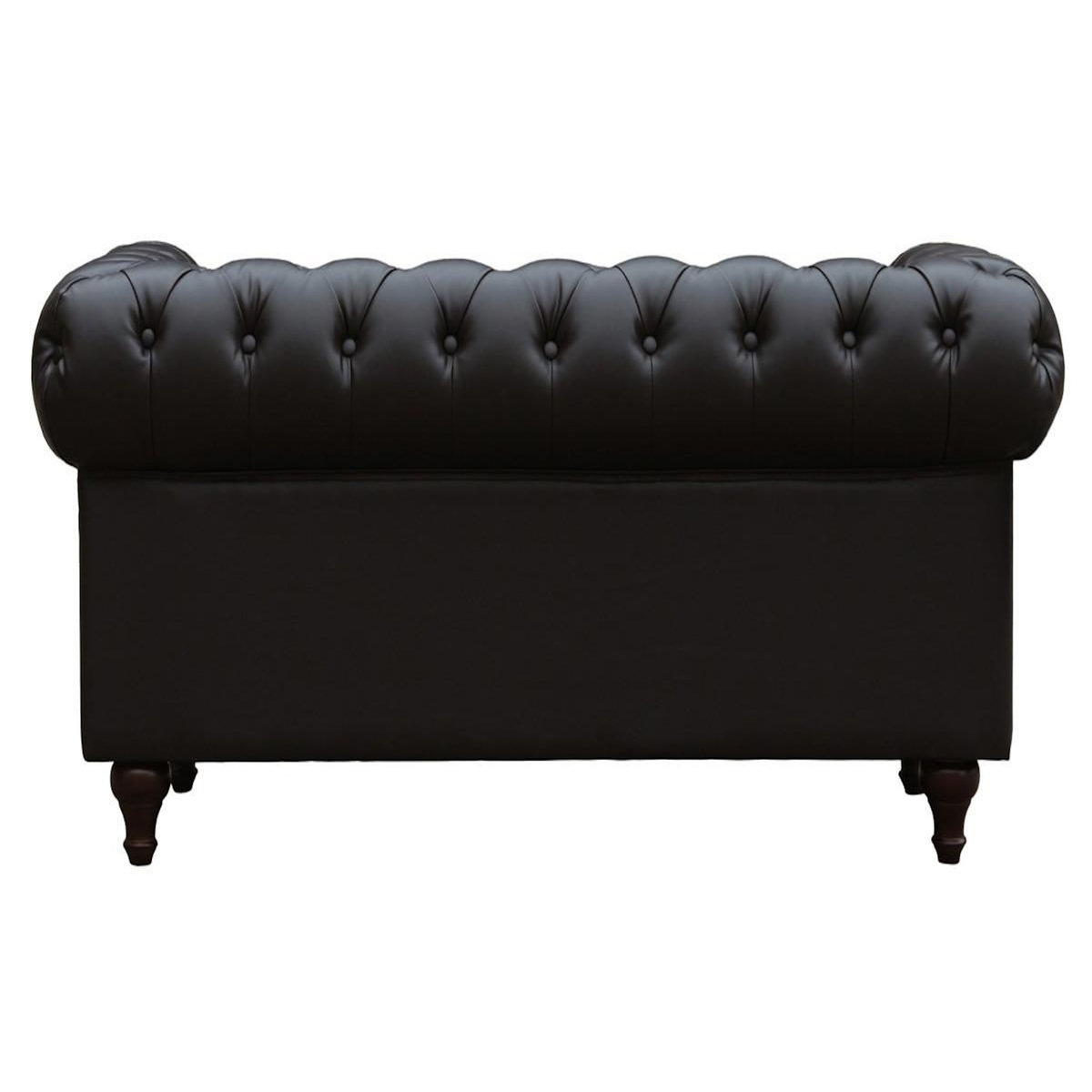 Habitat et Jardin Canapé fixe Chesterfield  Aliza  - 157 x 82 x 70 cm - 2 places - Marron