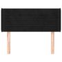 Voir la diapositive 3 : VIDAXL Tete de lit avec oreilles Noir 103x16x78/88 cm Velours
