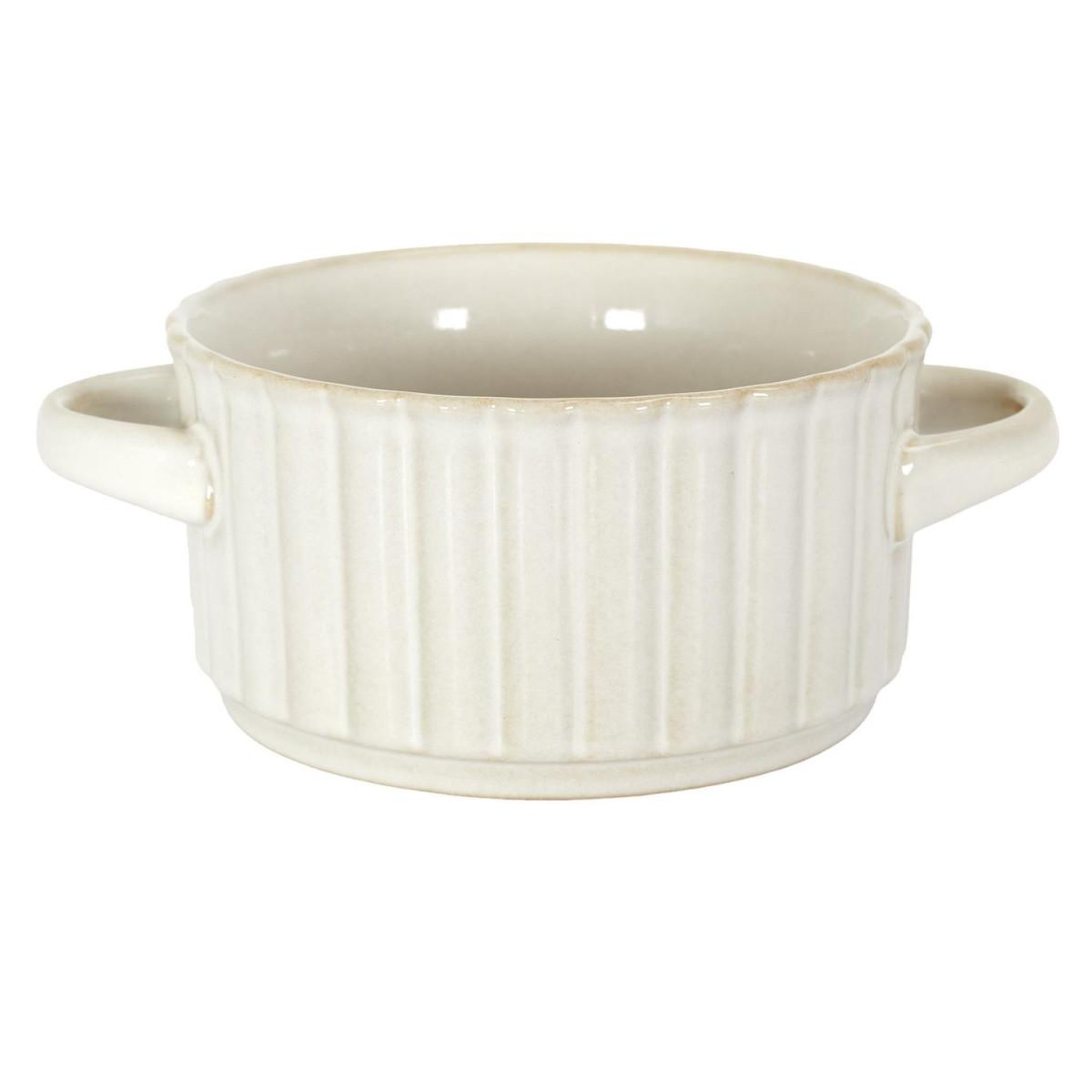 Voir la diapositive 2 : The Home Deco Factory Lot de 6 bols à soupe  vlora  8cm beige