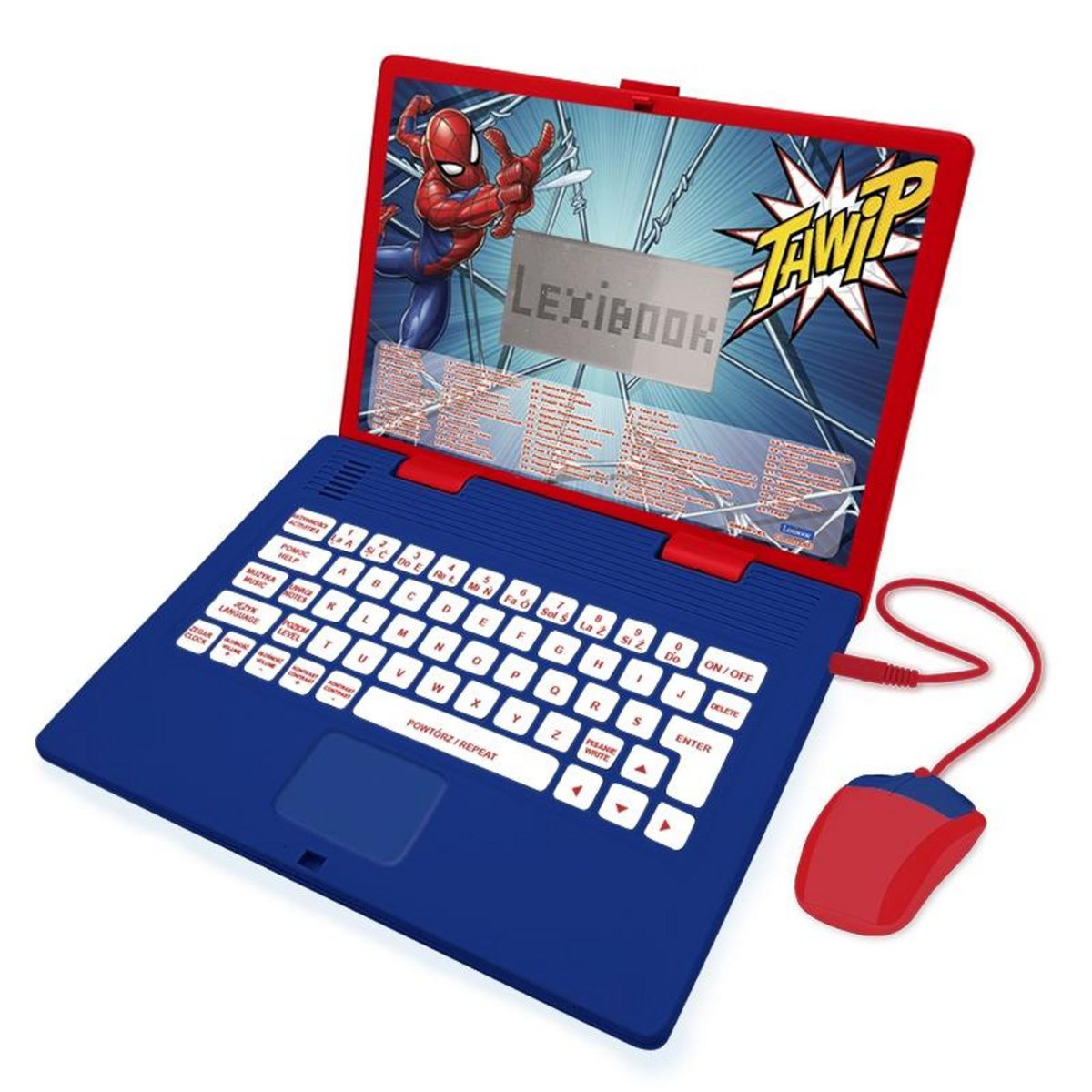 Lexibook Ordinateur portable éducatif bilingue Spiderman (EN/PL)