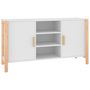 Voir la diapositive 2 : VIDAXL Buffet Blanc 107x38x60 cm Bois d'ingenierie