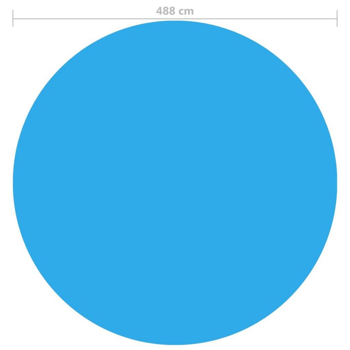 VIDAXL Couverture de piscine ronde 488 cm PE Bleu