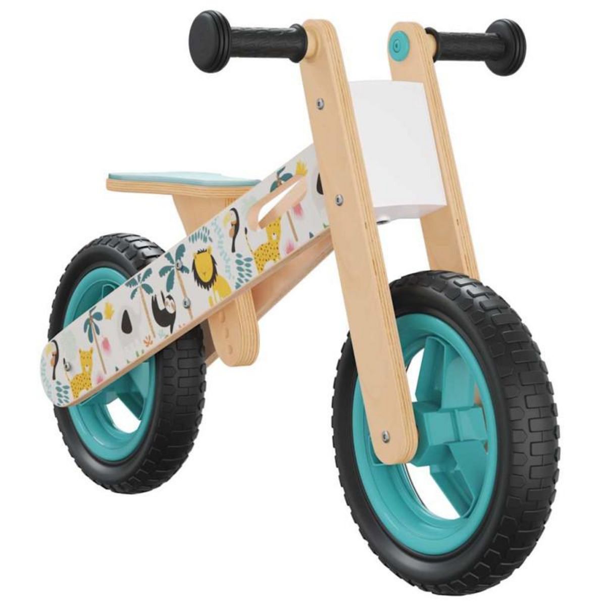 VIDAXL Vélo d équilibre pour enfants imprimé bleu