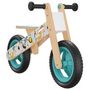 Voir la diapositive 2 : VIDAXL Vélo d équilibre pour enfants imprimé bleu