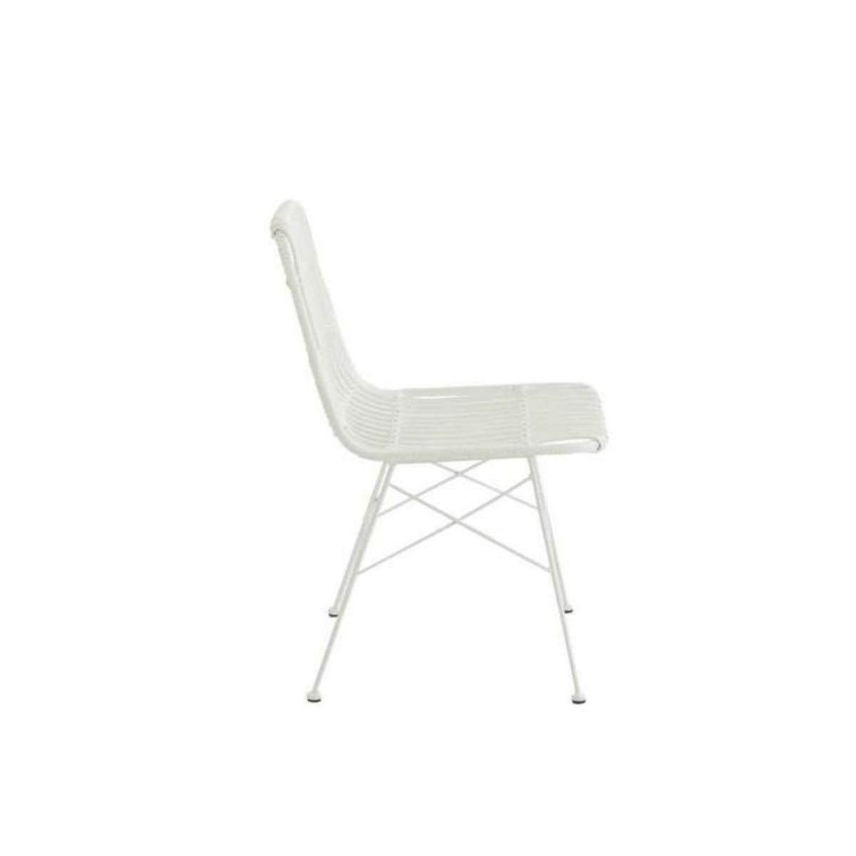 Paris Prix Chaise de Jardin Design  Celeste  86cm Blanc