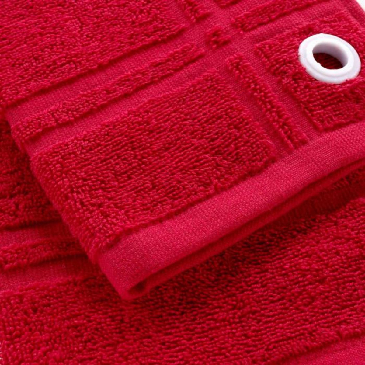 Paris Prix Essuie-Main en Éponge  Suzette  50x50cm Rouge