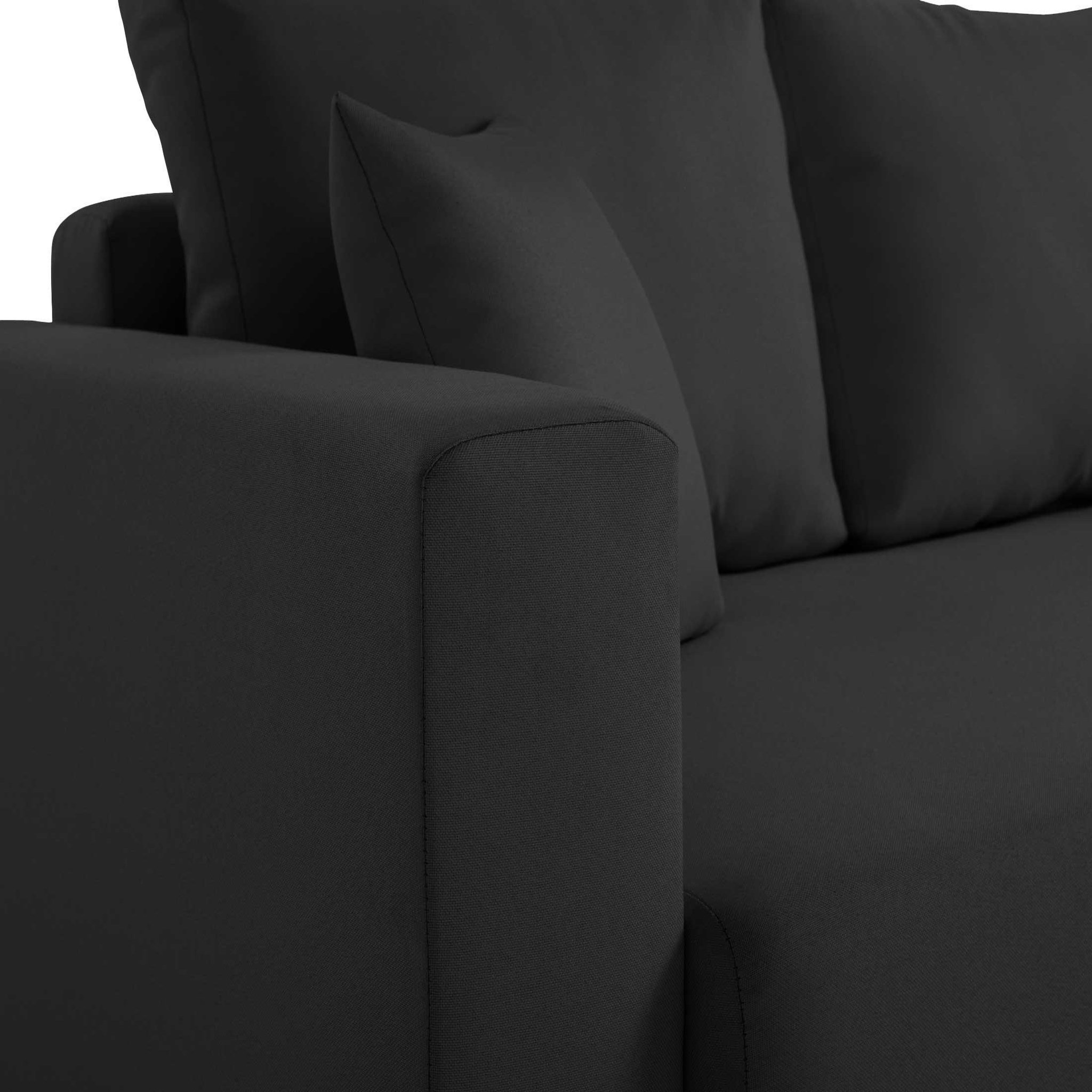 Voir la diapositive 4 : BEST MOBILIER Regala - canapé 3 places - convertible avec coffre - en tissu