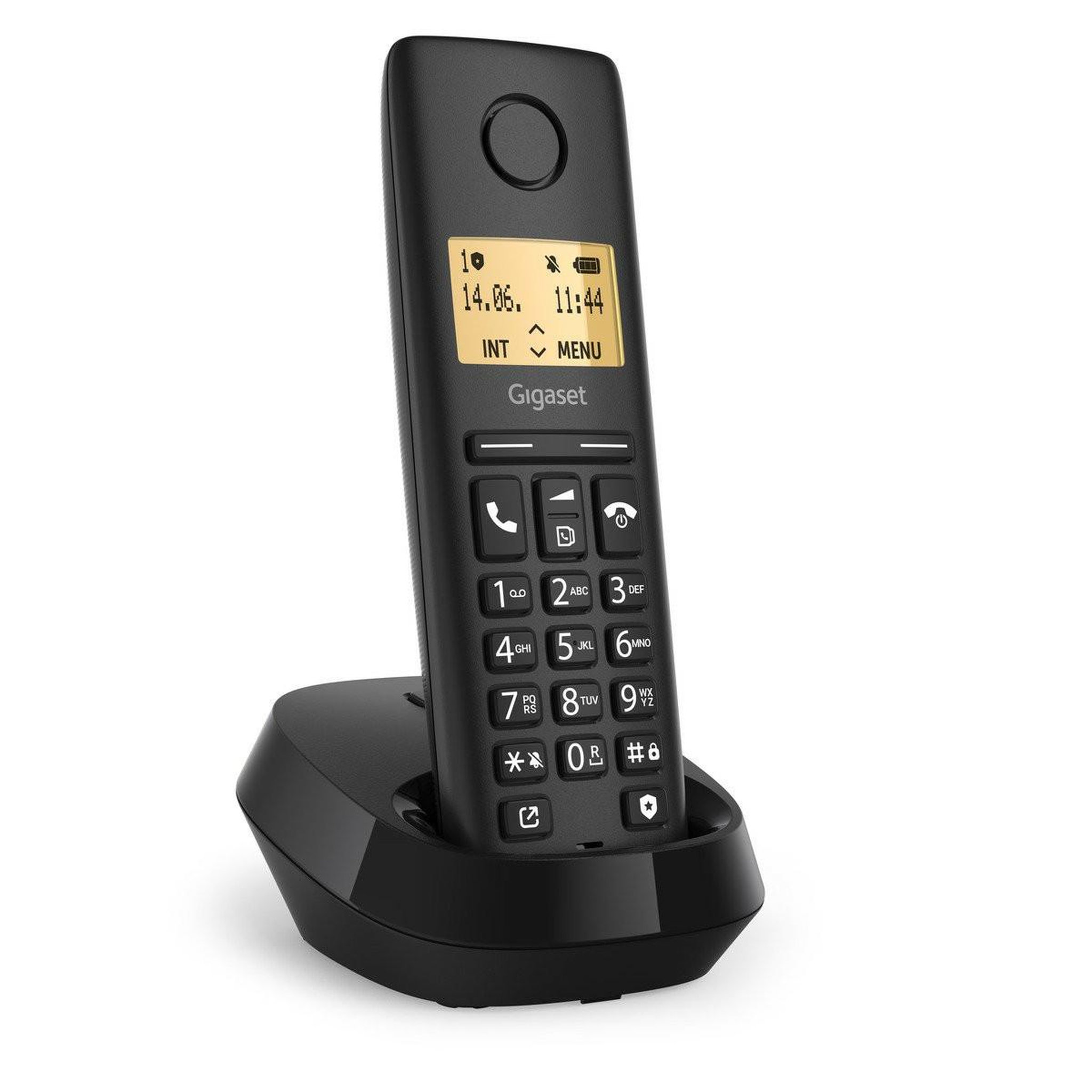 GIGASET Téléphone analogique/dect gigaset pure 100 avec identification de l'appelant, noir