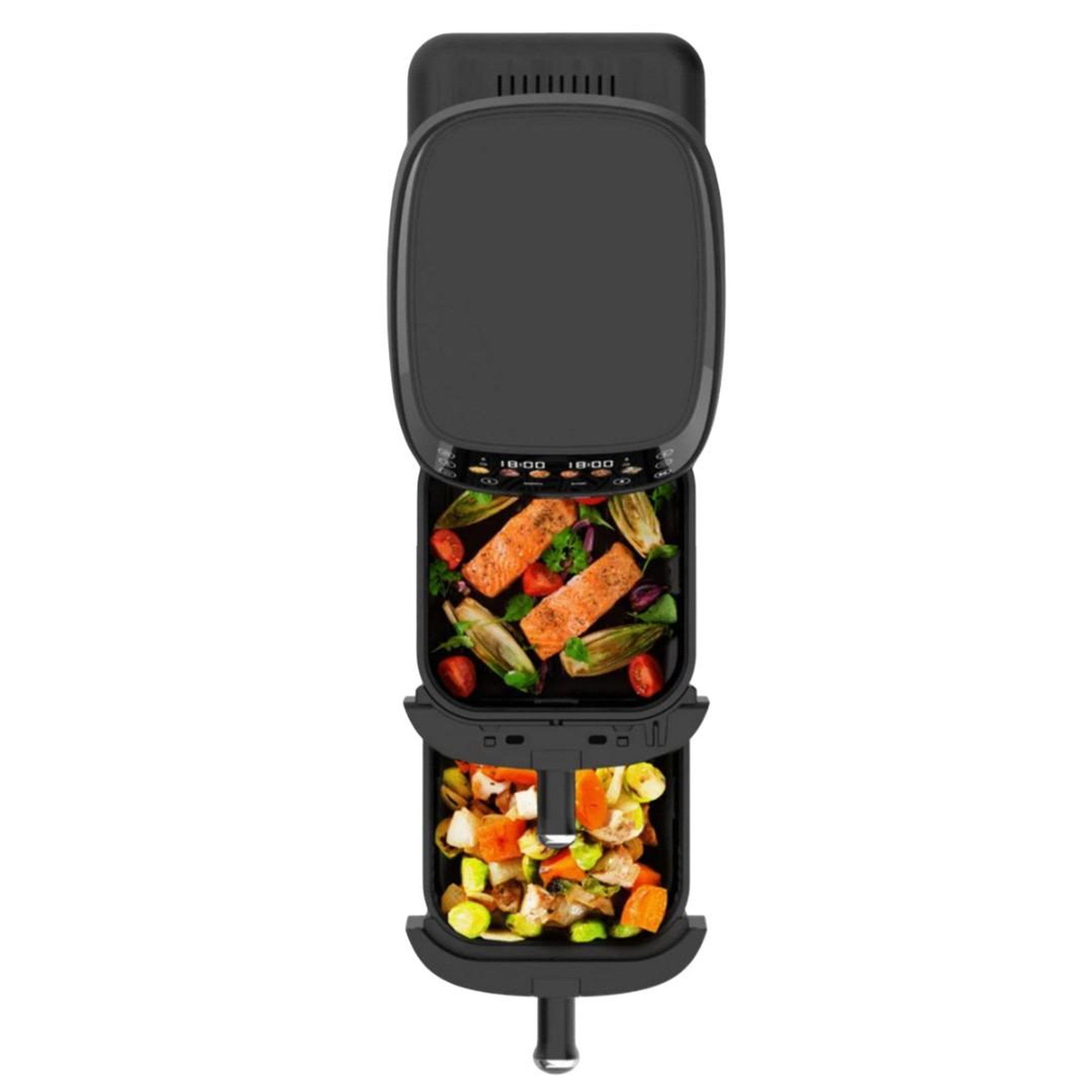 Voir la diapositive 3 : FAGOR Friteuse sans huile 2x2.5l 2000w noir - fg3301