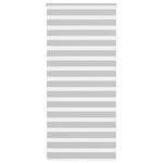 VIDAXL Store zebre gris clair largeur du tissu 110,9 cm polyester