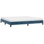 Voir la diapositive 3 : VIDAXL Cadre de lit sans matelas bleu fonce 200x200 cm velours