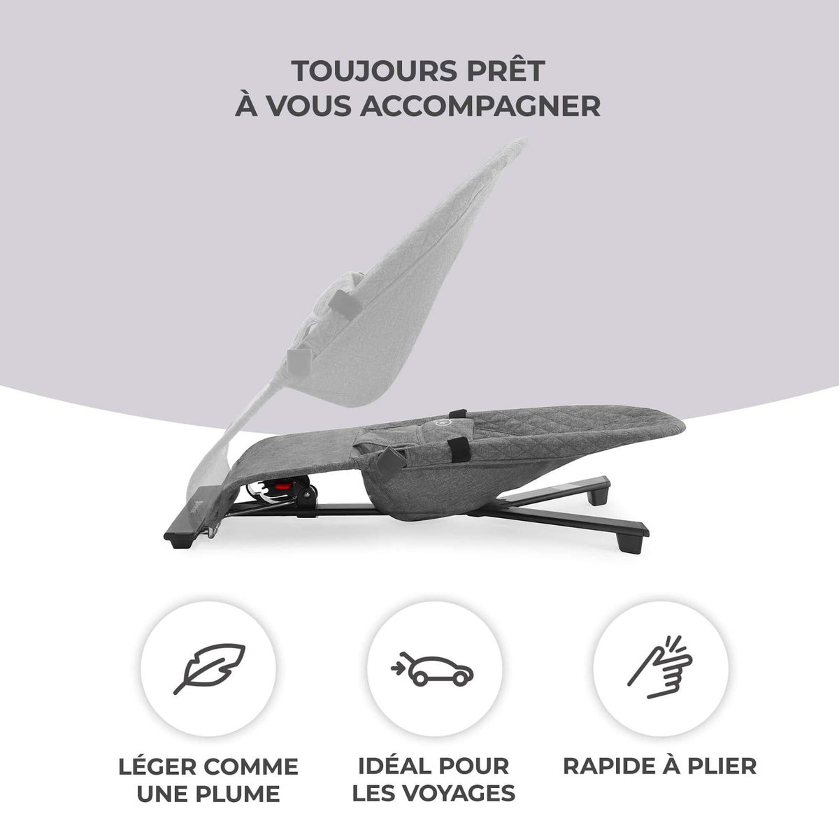 KINDERKRAFT Balancelle électrique bébé 2 en 1 avec fonction transat