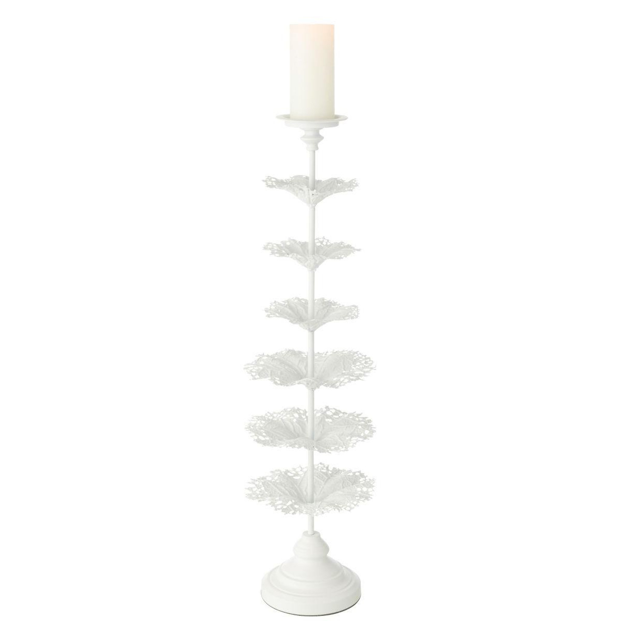 Voir la diapositive 2 : J-LINE Photophore Design en Métal  Arbre  79cm Blanc