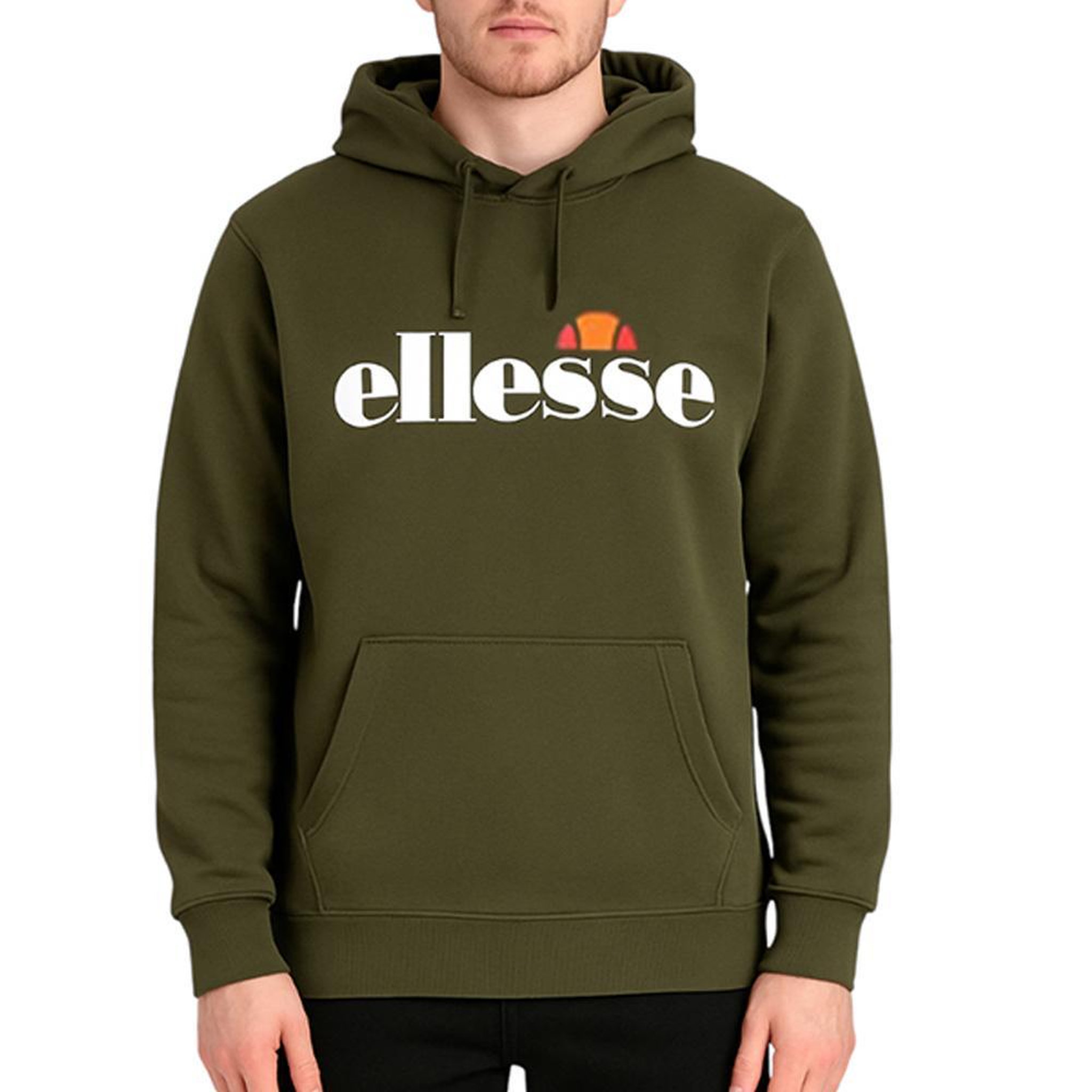 Voir la diapositive 1 : ELLESSE Sweat à capuche kaki homme ellesse sop23652a