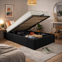 Voir la diapositive 1 : LITERIE JULIEN Ensemble Lit Coffre et Matelas  Haute Densité Confort Souple