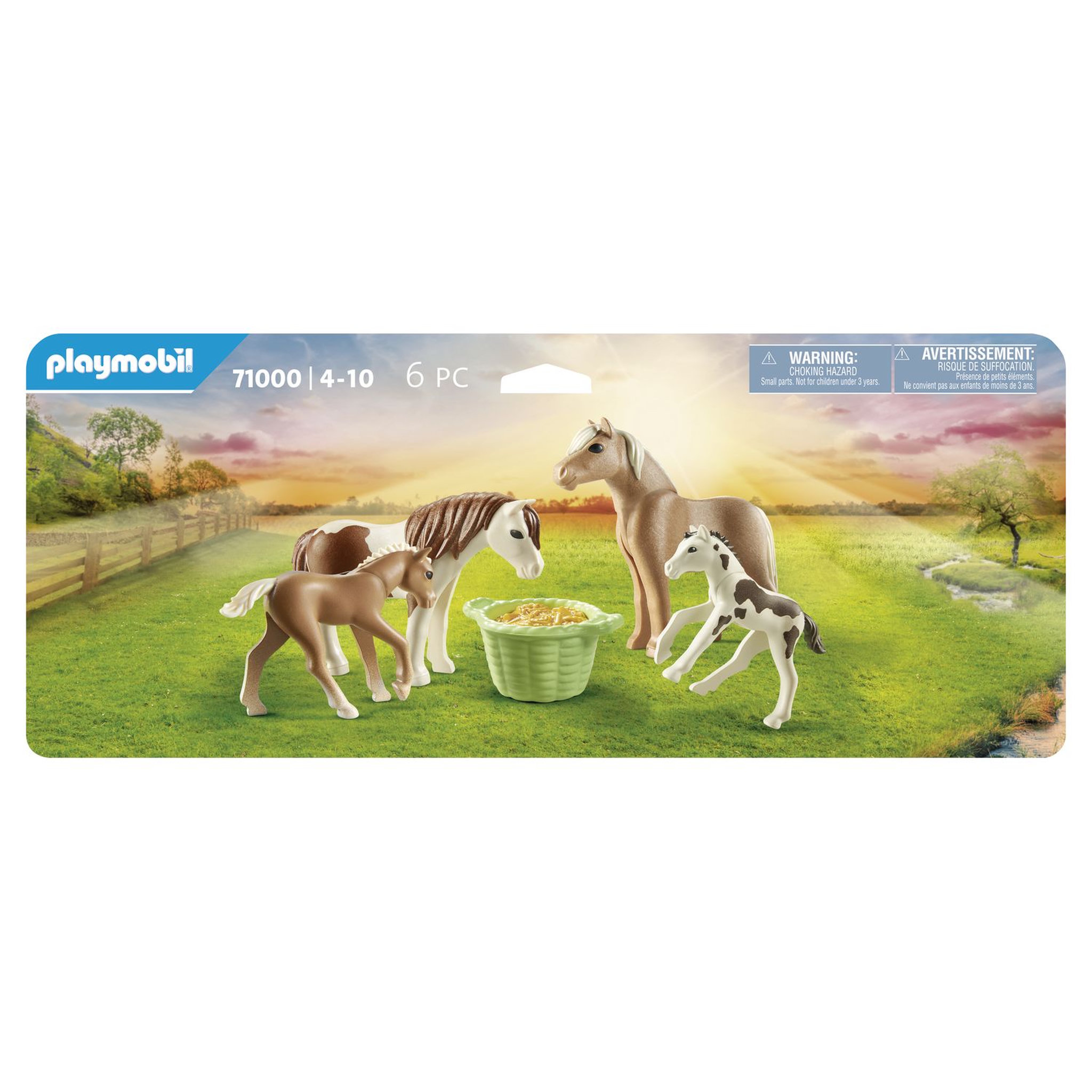 Voir la diapositive 4 : PLAYMOBIL 71000 - 2 poneys islandais et poulains