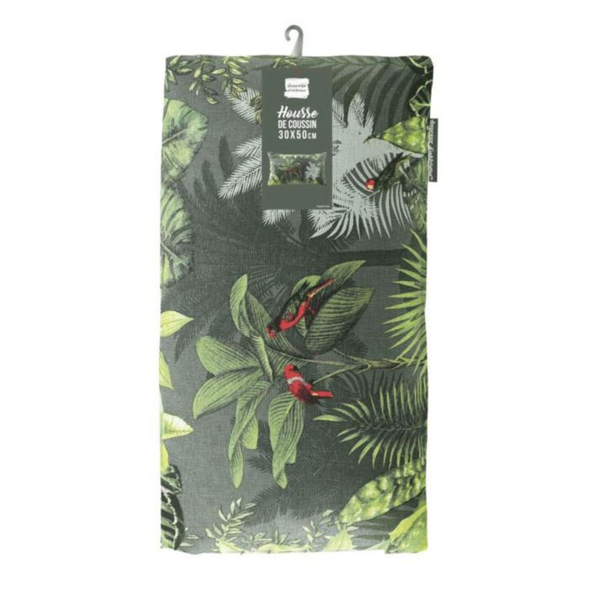 Paris Prix Housse de Coussin  Vagabonde  30x50cm Kaki