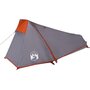 Voir la diapositive 6 : VIDAXL Tente de camping tunnel 1 personne gris et orange imperméable