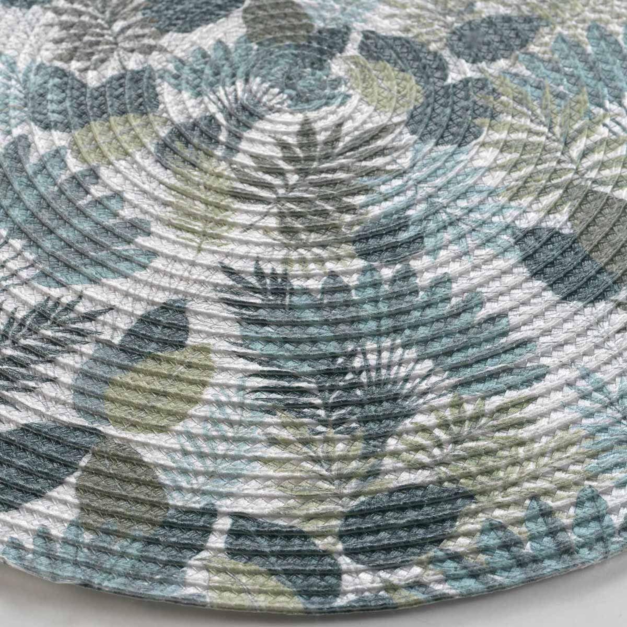 Voir la diapositive 2 : Douceur d'Intérieur Set de Table Imprimé  Panazio  35cm Vert