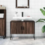 Voir la diapositive 3 : VIDAXL Armoire lavabo de salle de bain chene marron bois d'ingenierie
