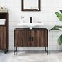 Voir la diapositive 3 : VIDAXL Armoire lavabo de salle de bain chene marron bois d'ingenierie